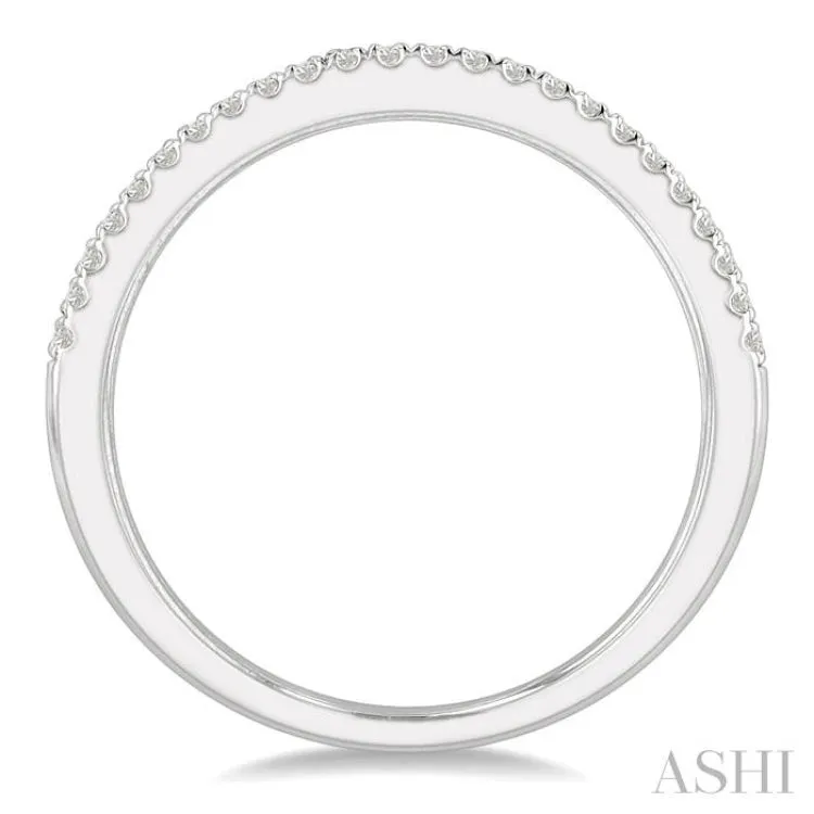 1 ctw Channel Round Cut Diamond Wedding Band in 14K White Gold