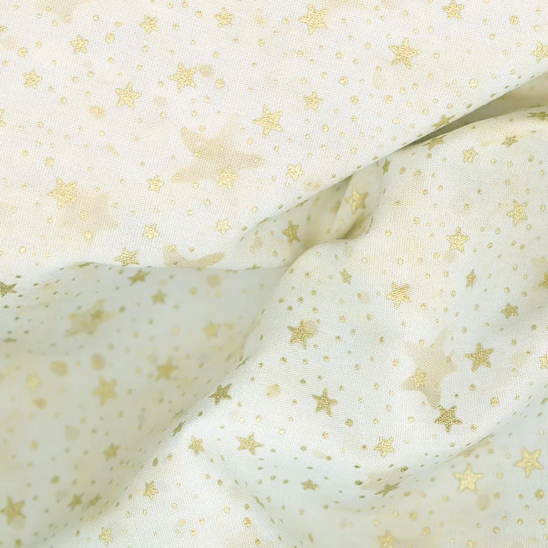 Artisan Batiks Holiday Moments - Stars Natural Metallic Yardage