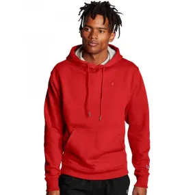 CHAMPION - Men - Powerblend Fleece Pullover Hoodie - Red