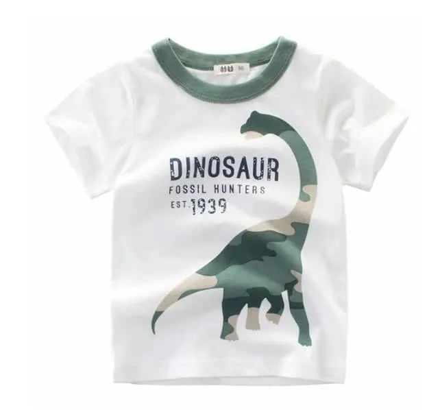 Children's Wear Summer New Korean Children's Boys Cotton T-shirt Men's Treasure In Children's Short Sleeves