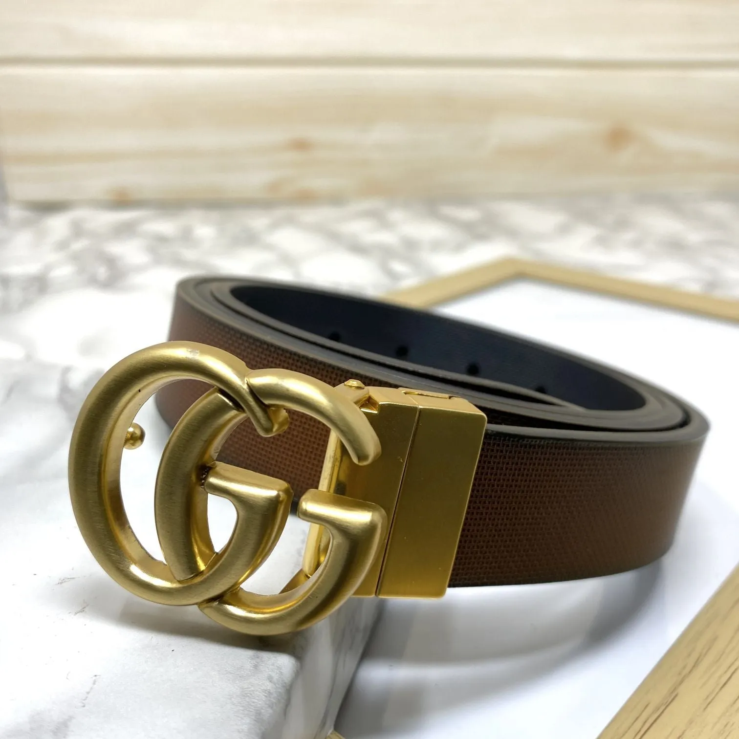 Classic Small GG Reversible Strap Belt -JonasParamount