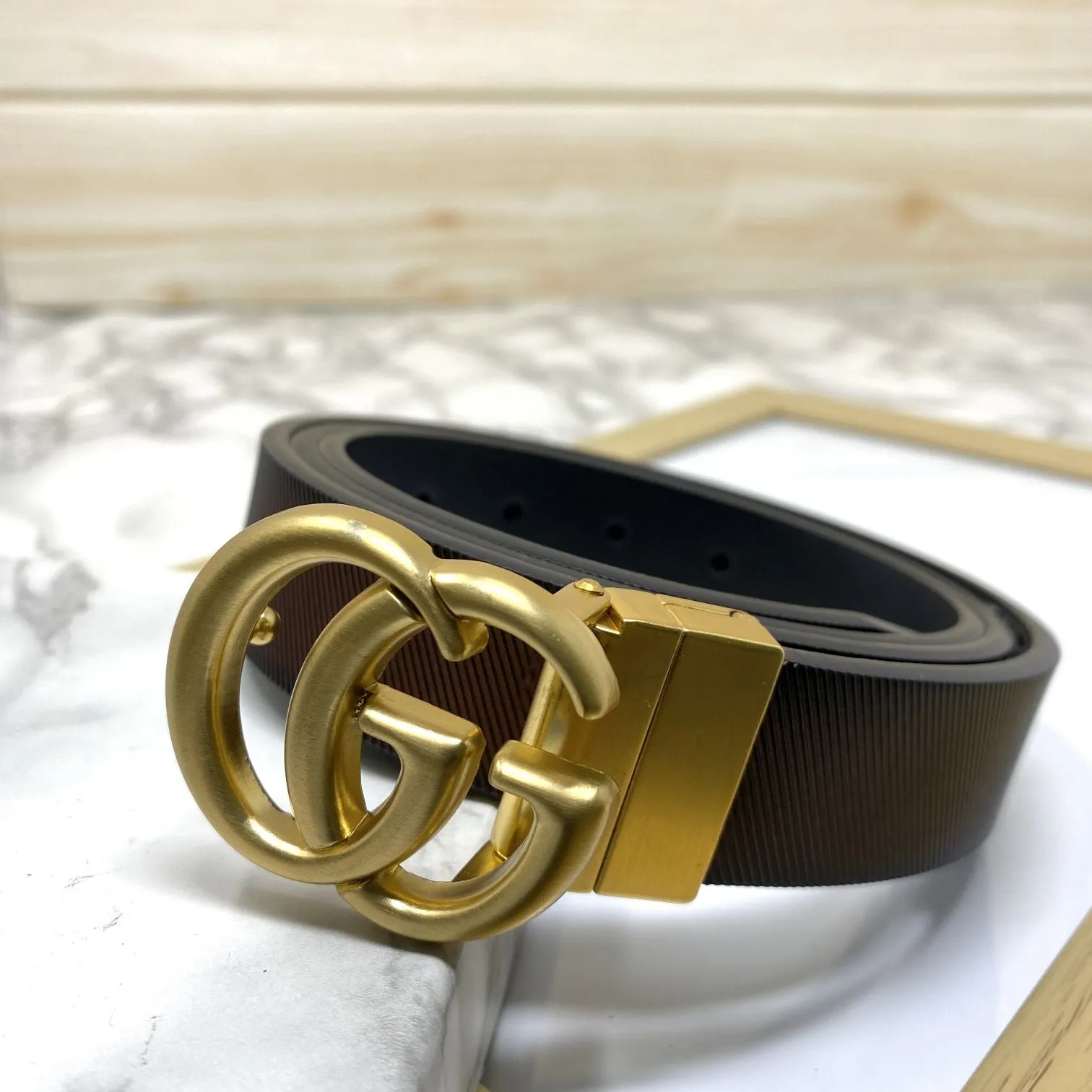 Classic Small GG Reversible Strap Belt -JonasParamount