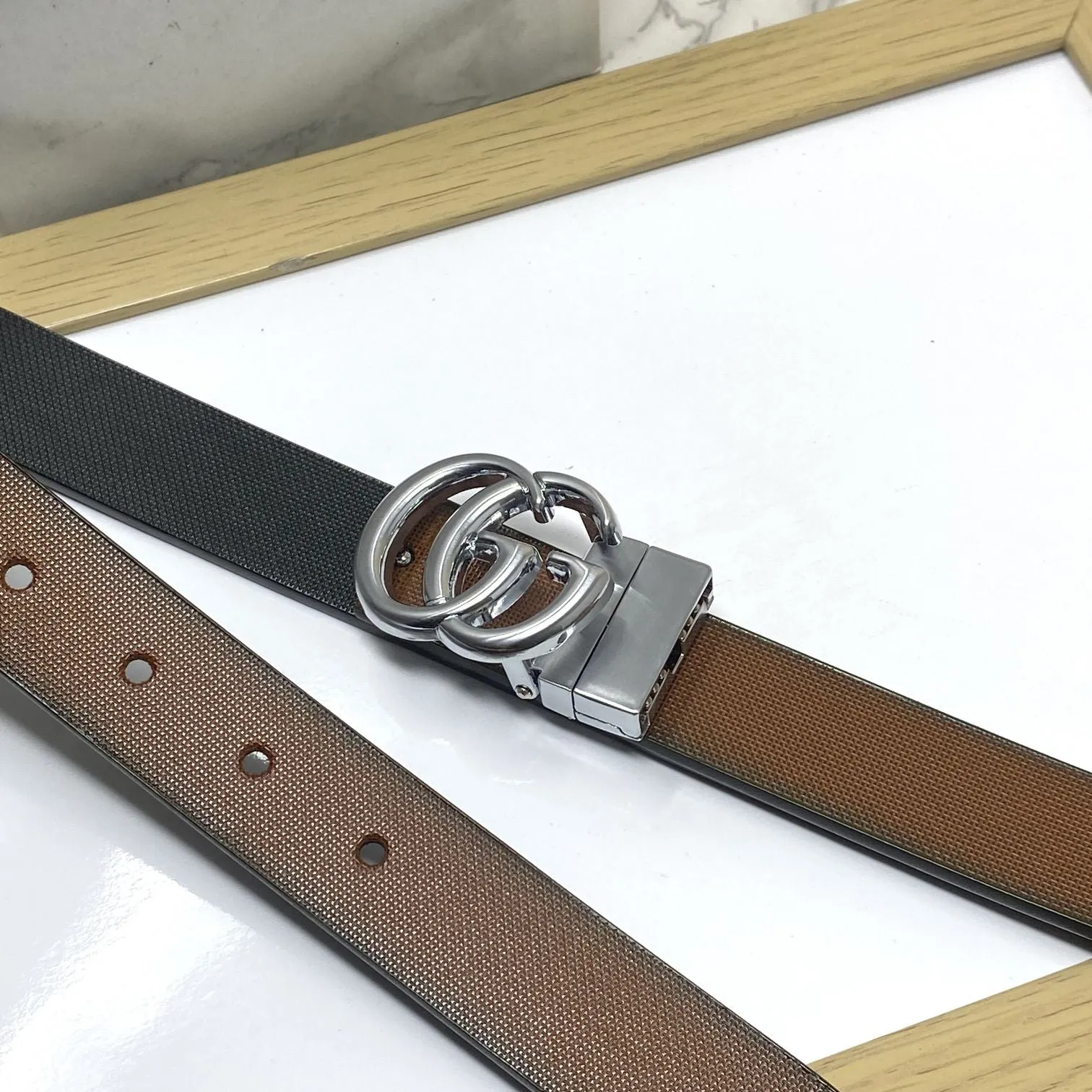 Classic Small GG Reversible Strap Belt -JonasParamount