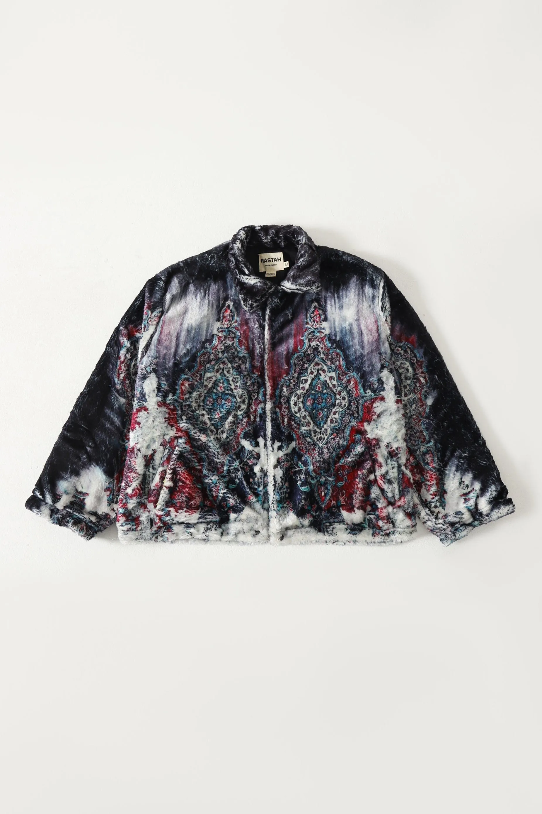 DISTORTED CARPET PRINT JACKET