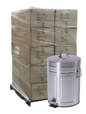 Galvanized Iron Trash Can - 5 Liters each ( 1.3 Gallon), 20 Boxes per Pallet - 120 Ct total