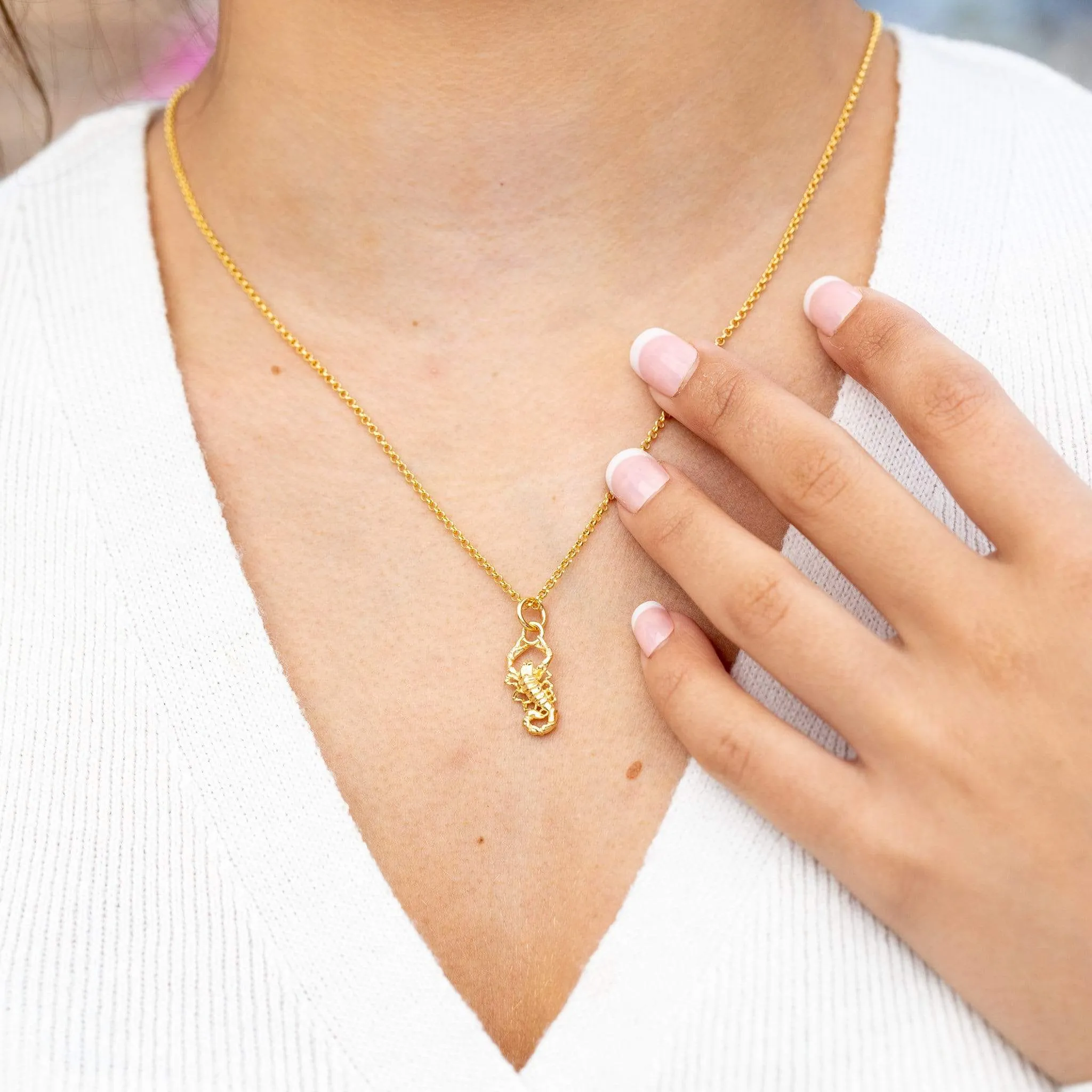 Gold Plated Scorpion Necklace