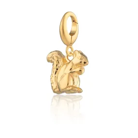 Gold Plated Squirrel Charm