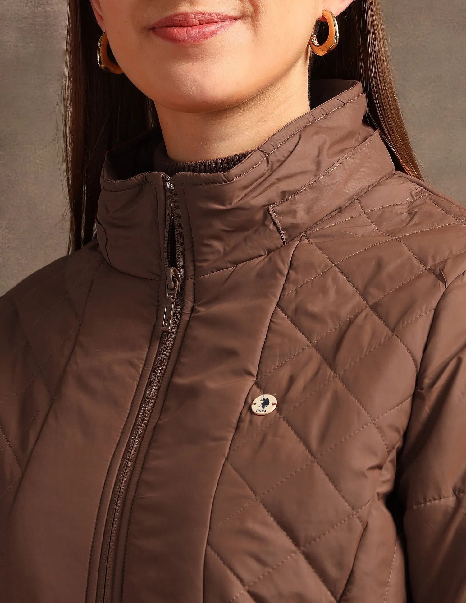 Hooded Solid Padded Jacket