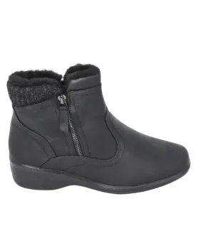 Ladies Zip Detail Ankle Boot