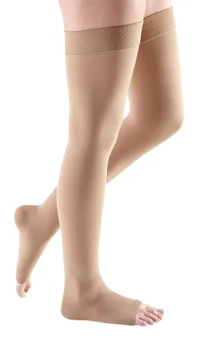 mediven comfort, 20-30 mmHg, Thigh High W/ Silicone Top-Band, Open Toe