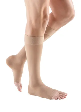 mediven plus, 30-40 mmHg, calf with silicone topband, Open Toe