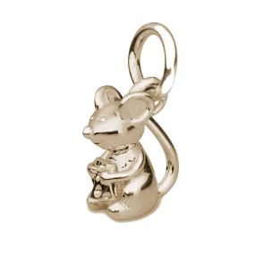 Mouse Solid Gold Charm