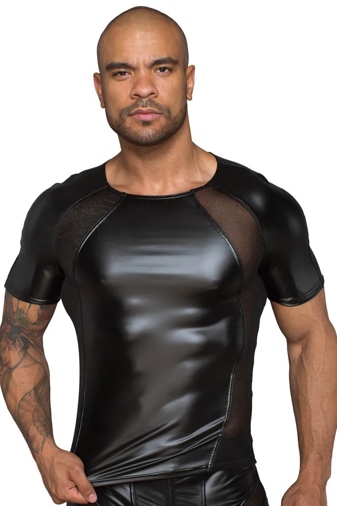 Noir Handmade Mens Wetlook Shirt