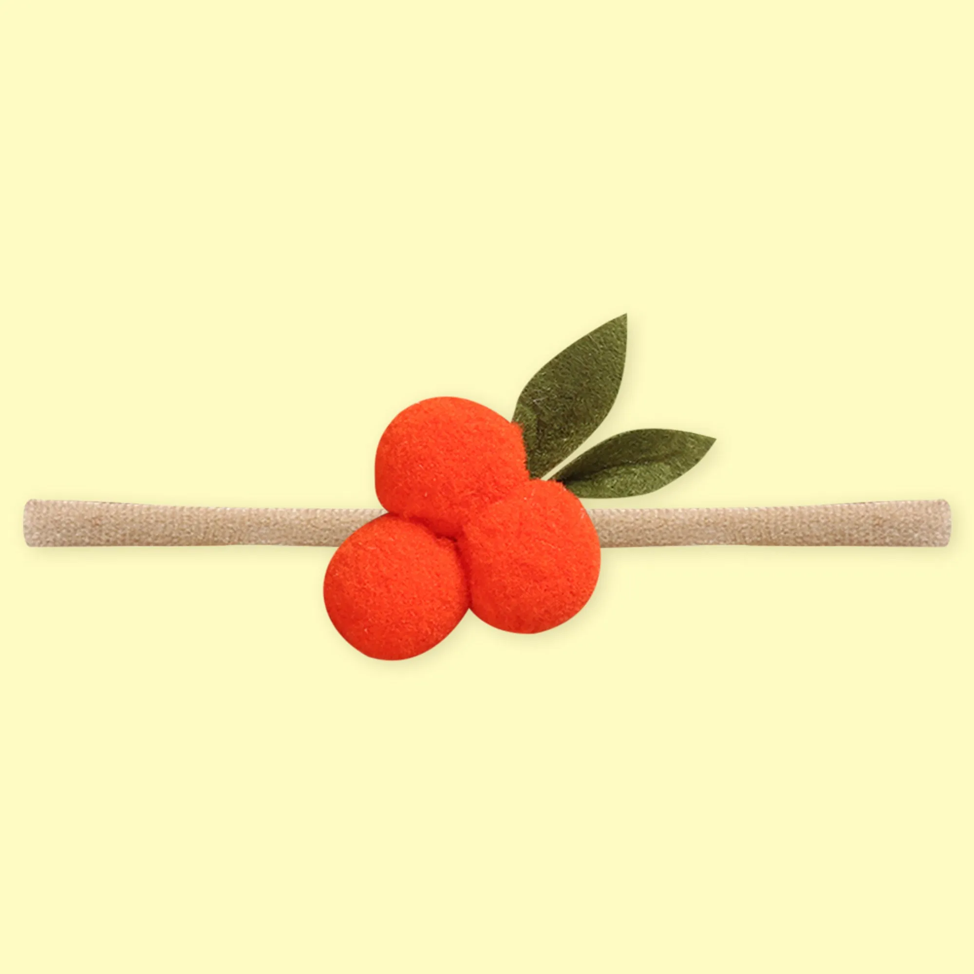 Polka Tots Floral Headbands Set - Orange