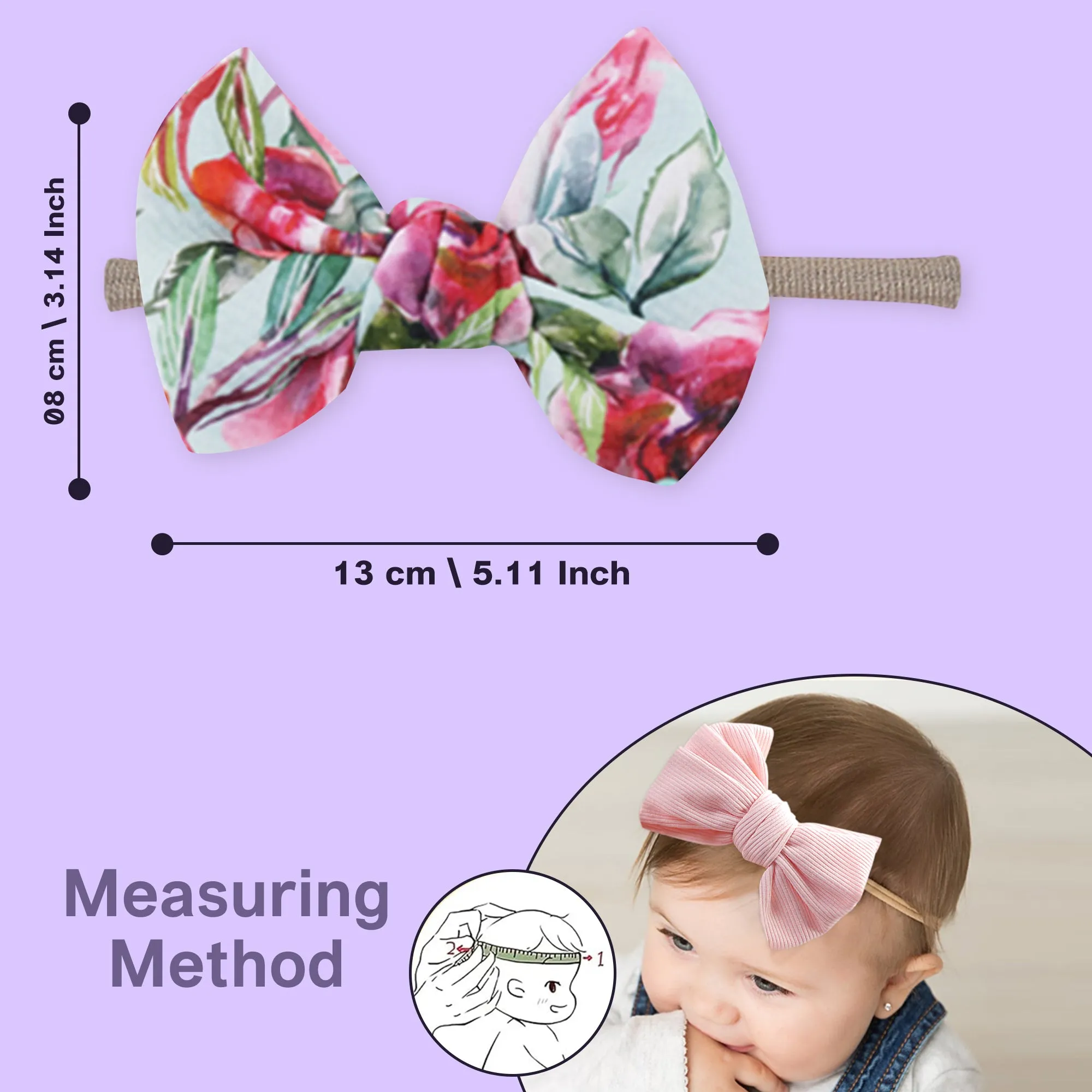 Polka Tots Free Size Floral Bow Headband & Heart Sunglass Set - Aqua