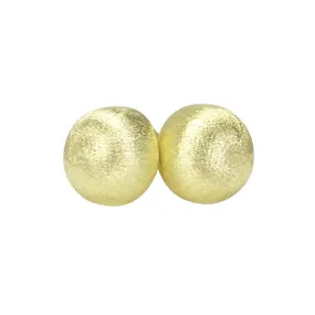 Sheila Fajl Lilou Ball Stud Earrings in Brush Gold