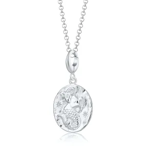 Silver Capricorn Zodiac Necklace