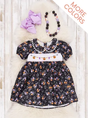 Spooky Season Smocked Dress