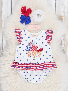 Stars & Stripes Ice Cream Bloomers Outfit