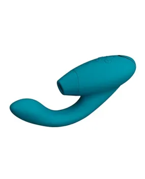 Womanizer Duo 2 Suction Rabbit Vibe in Petrol Blue